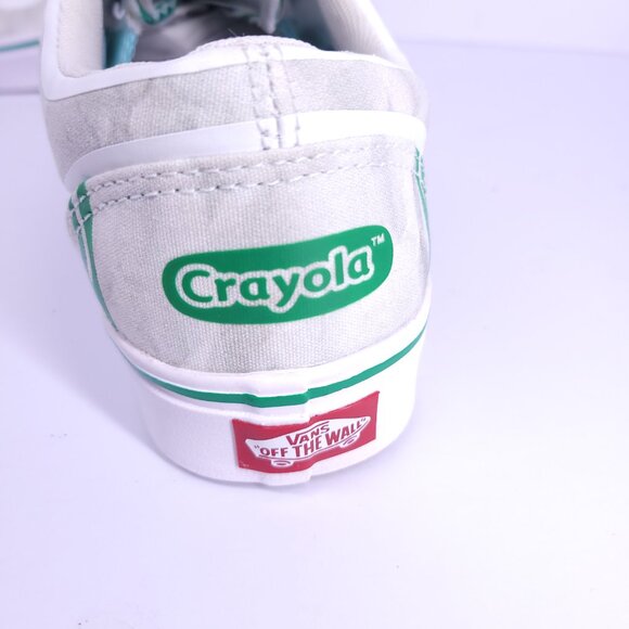 Vans x Crayola ComfyCush Old Skool Gray Green Sneakers Women’s 8 Men’s 6.5 - Picture 12 of 14